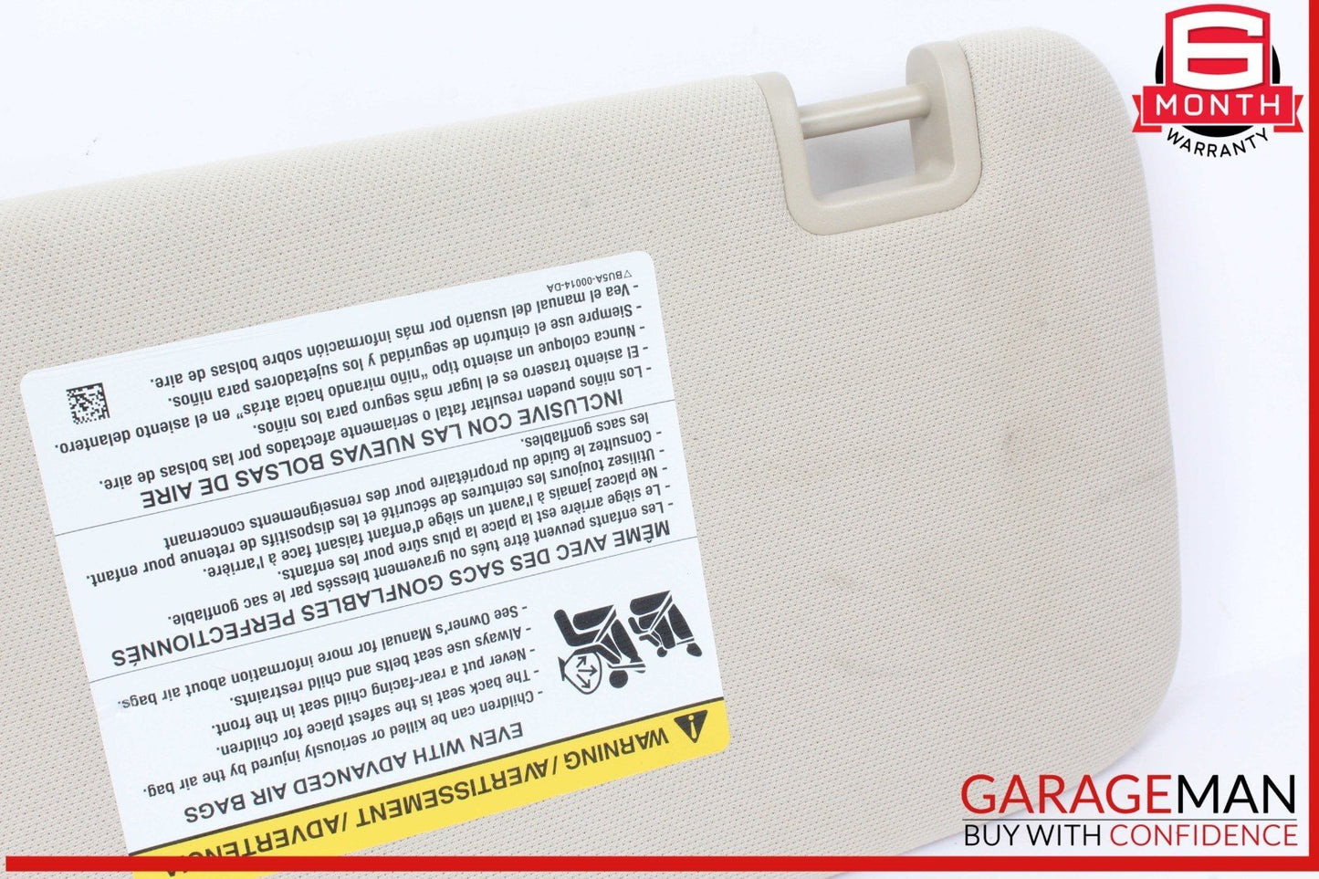 20-24 Lincoln Aviator Front Right Passenger Side Sun Visor Sunvisor BU5A00014DA