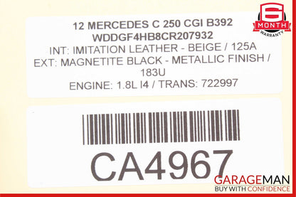 12-15 Mercedes W204 C250 SLK250 1.8L Engine Throttle Valve Body M271 2661410525