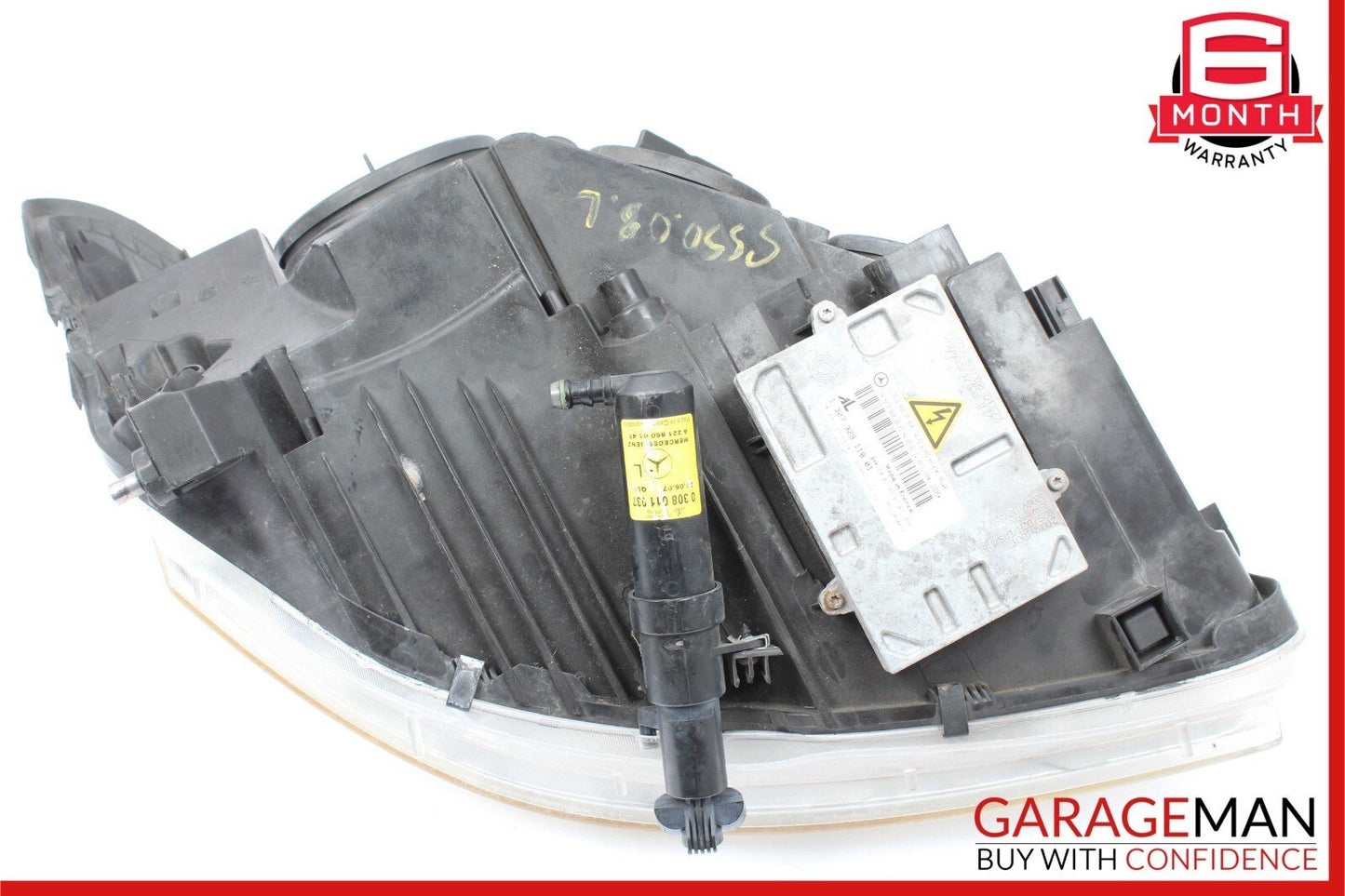 07-09 Mercedes W221 S550 Front Left Headlight Lamp Bi Xenon w/ Night Vision Assy