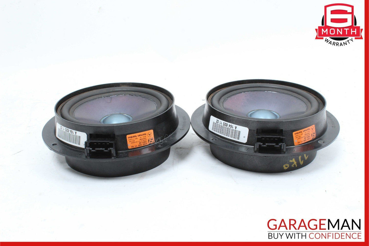 06-13 Mercedes X164 GL450 4MATIC Rear Left & Right Side Audio Sound Speakers Set