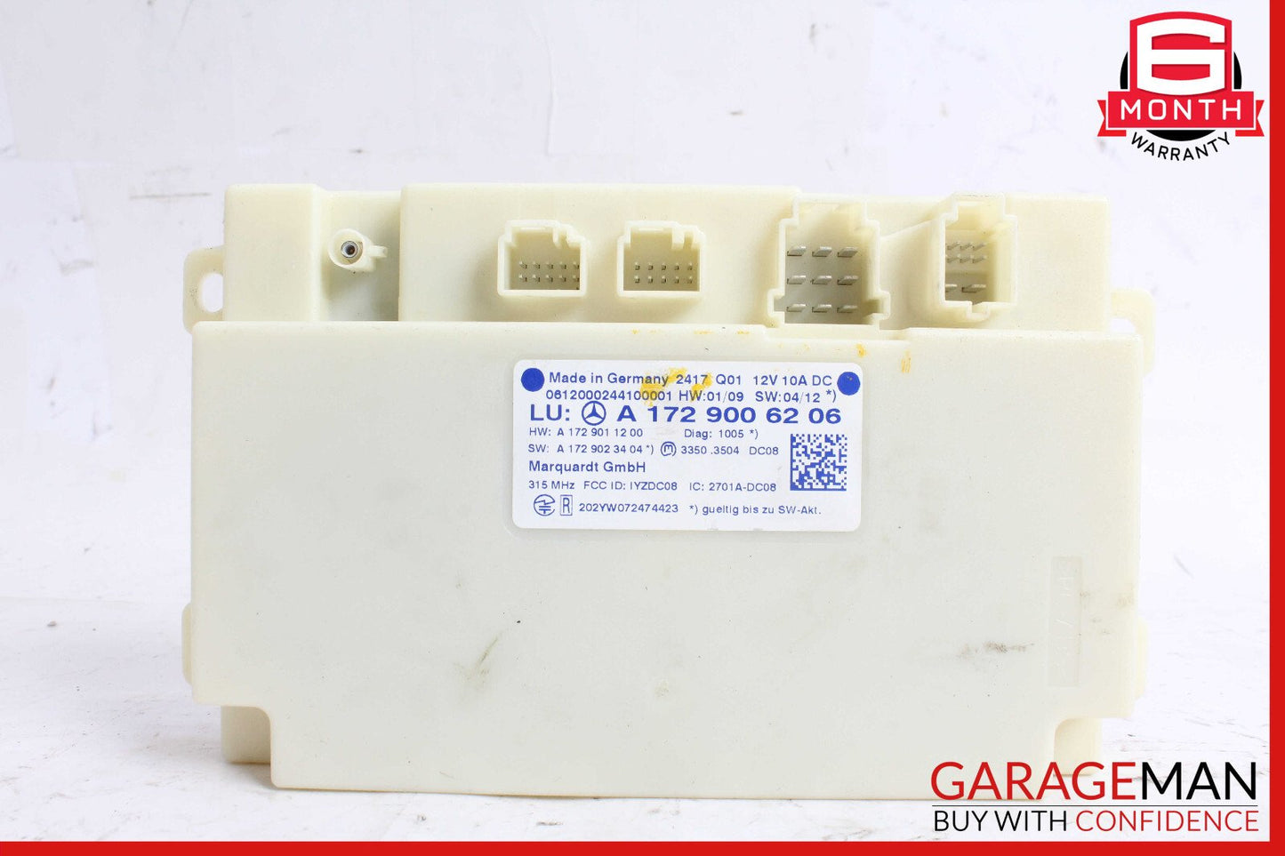 10-15 Mercedes R172 SLK250 Keyless Go Entry Control Module 1729007900 OEM