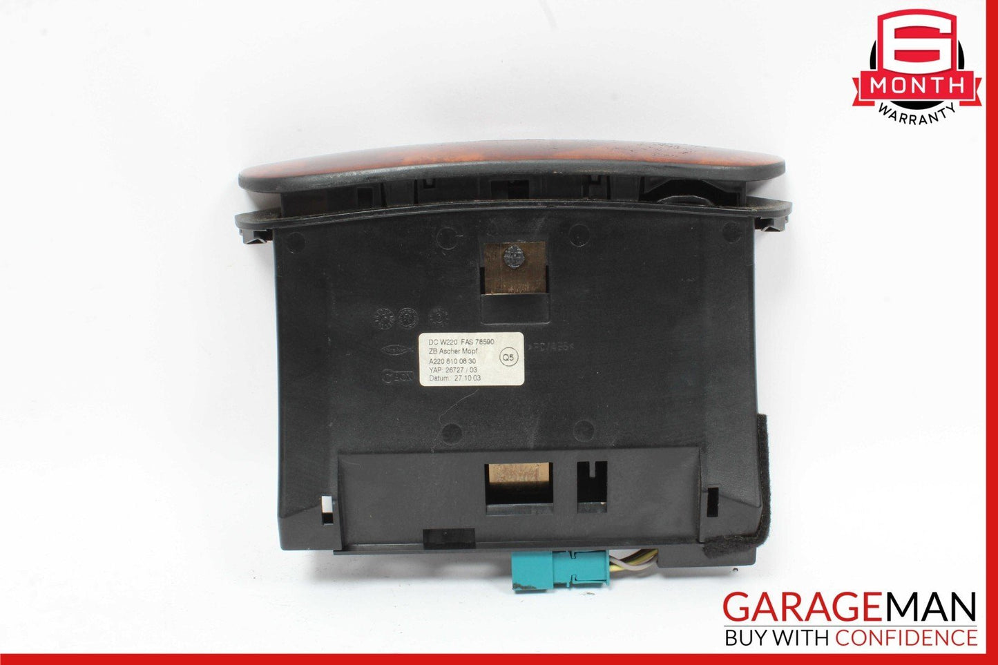 00-06 Mercedes W220 S600 S500 Center Console Ash Tray Ashtray Compartment Wood