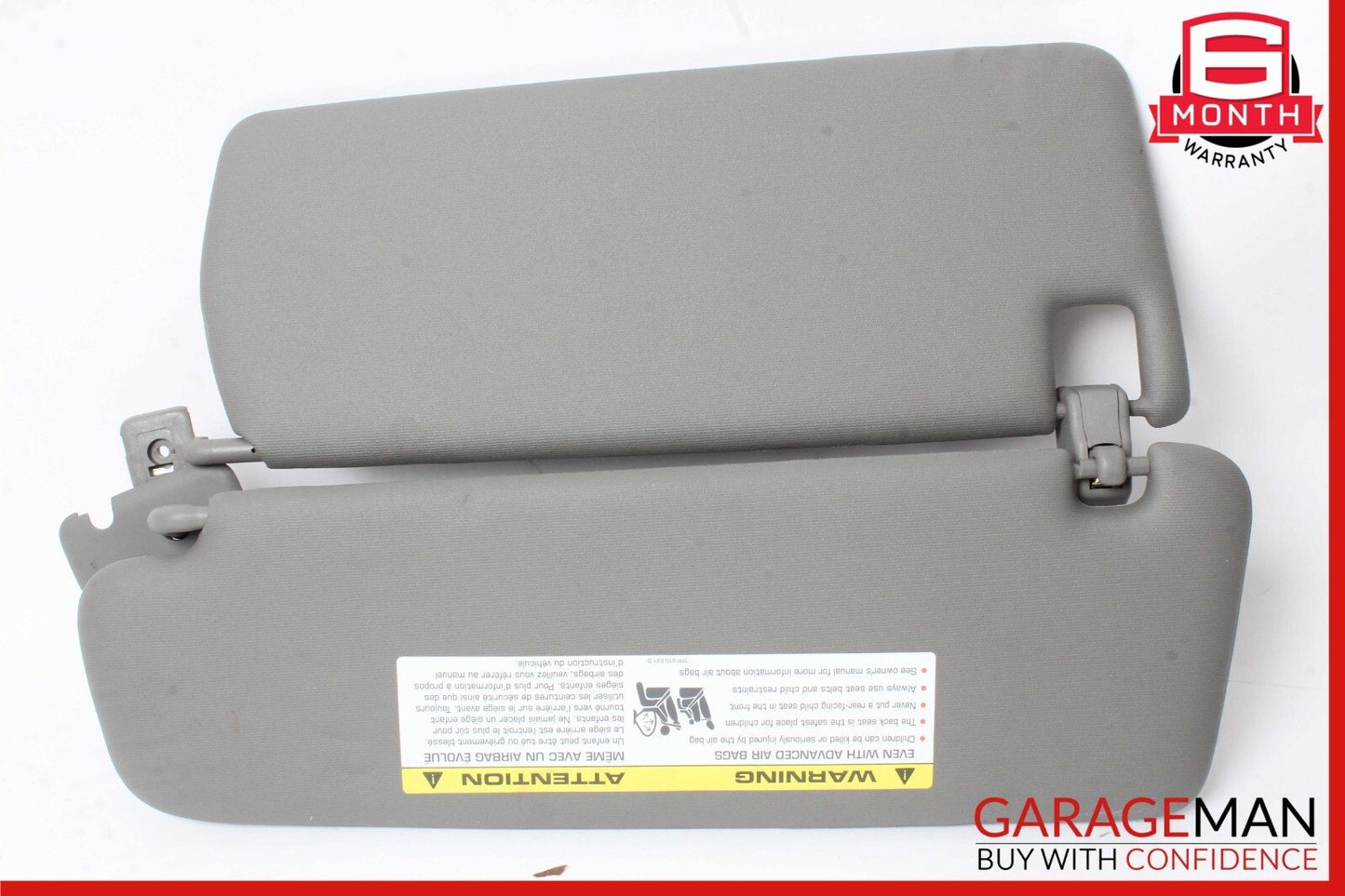 11-18 Porsche Cayenne 958 S Front Right Side Sun Visor Shade Cover Gray OEM