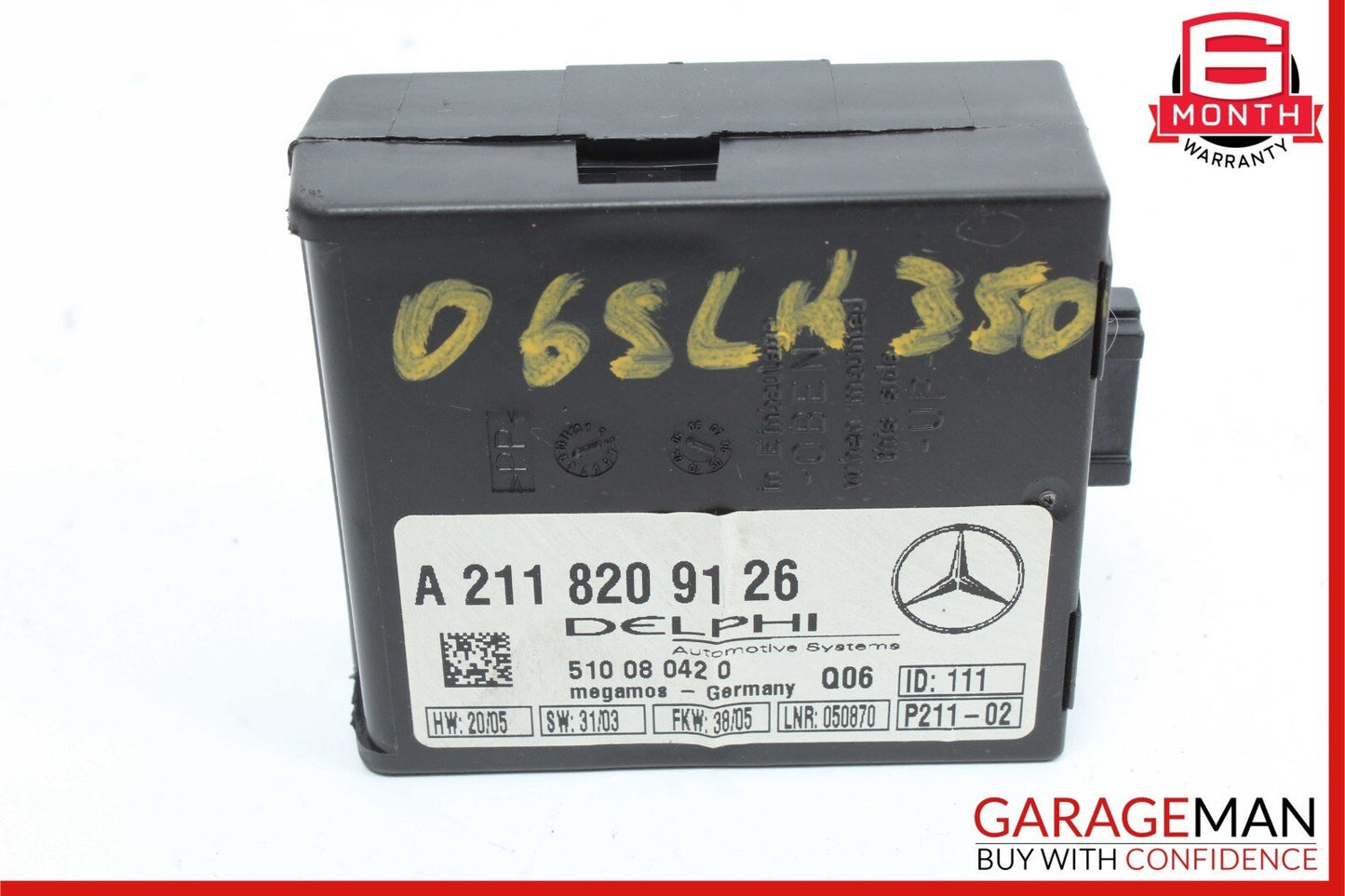 Mercedes CL55 AMG CLK500 S430 E320 SLK350 Anti Theft Alarm Module 2118209126 OEM