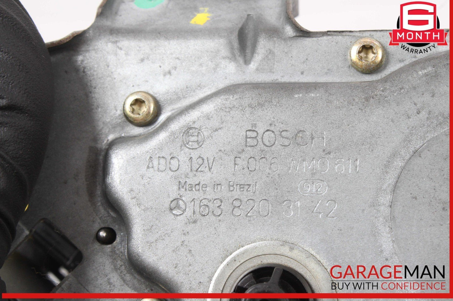 98-05 Mercedes W163 ML500 ML55 AMG Rear Glass Windshield Wiper Motor Unit OEM