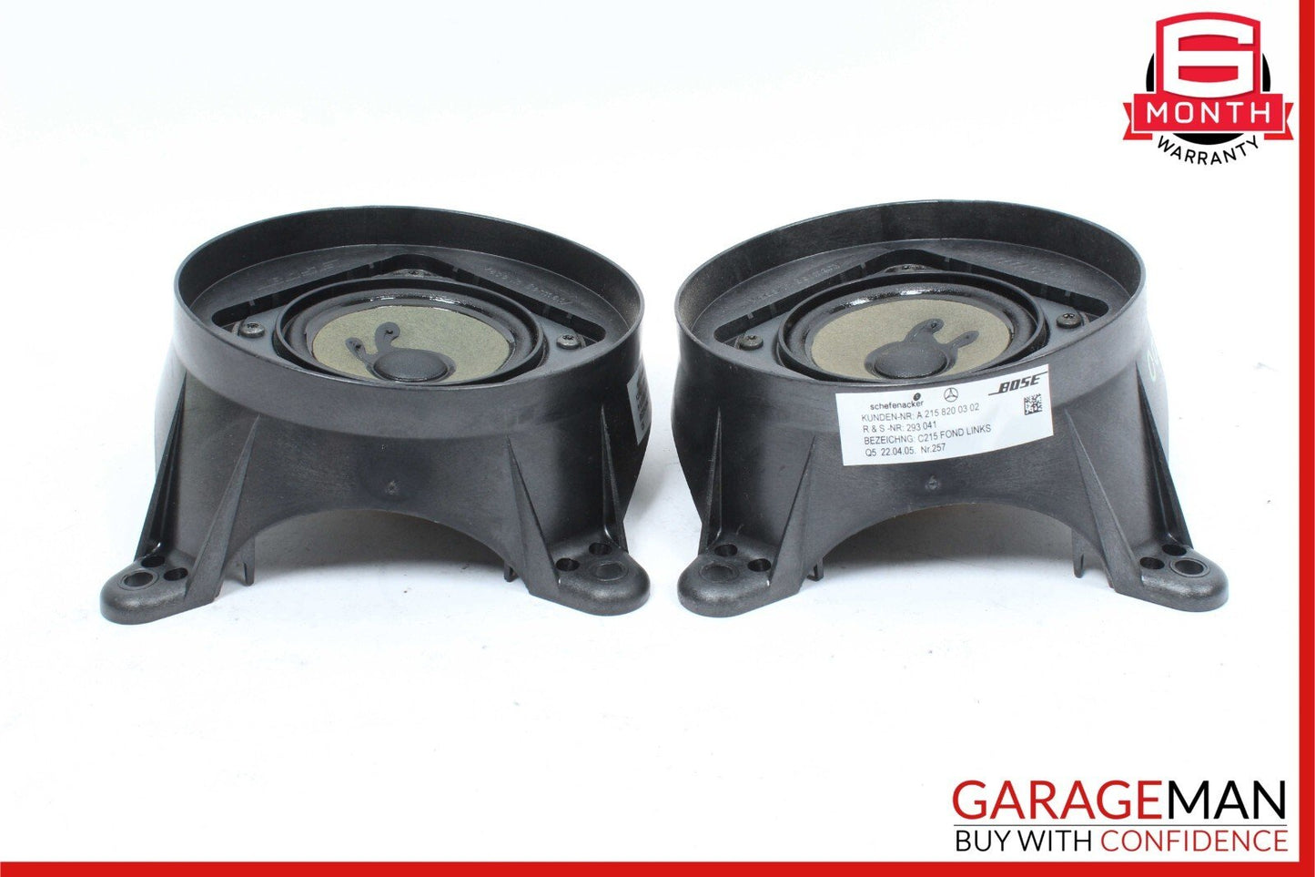 00-06 Mercedes W215 CL500 Rear Right & Left Door Speaker Tweeter Speakers Set