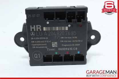 08-18 Mercedes W204 C300 GLK350 C250 Rear Right Side Door Control Module OEM