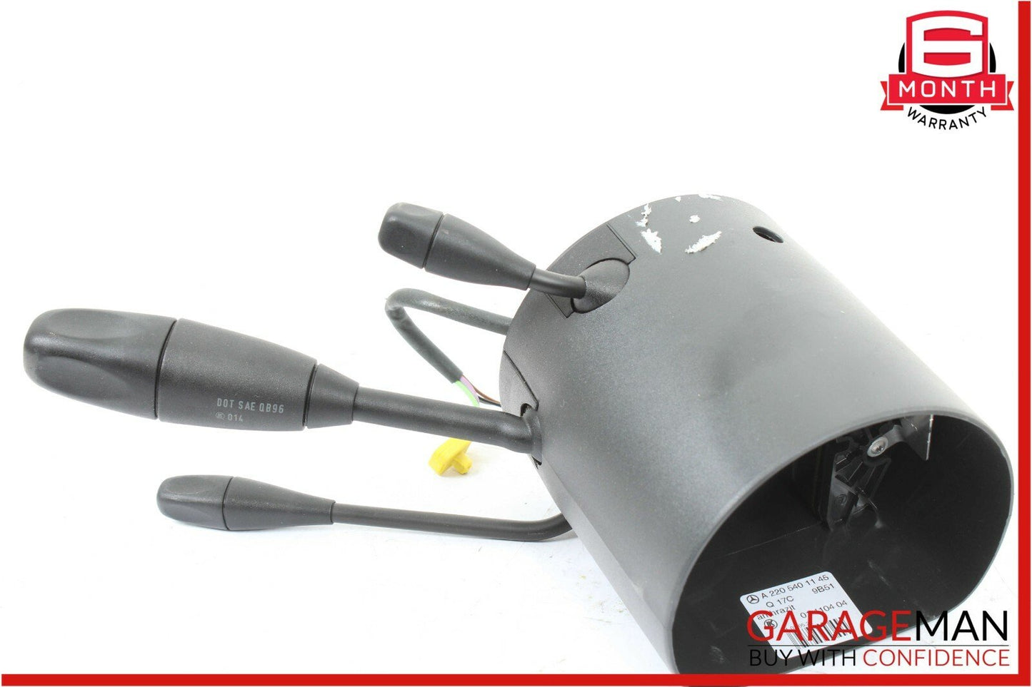 03-06 Mercedes W220 S430 Steering Column Control Switches Assembly Black OEM