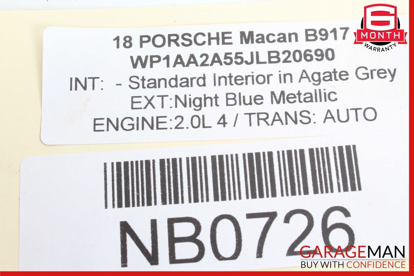 15-22 Porsche Macan Rear Left Driver Side Suspension Upper Control Arm OEM