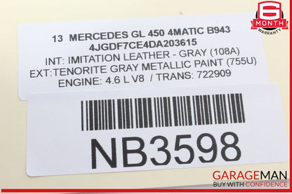 12-19 Mercedes X166 GL450 4MATIC Front Right Side Door Control Module Unit