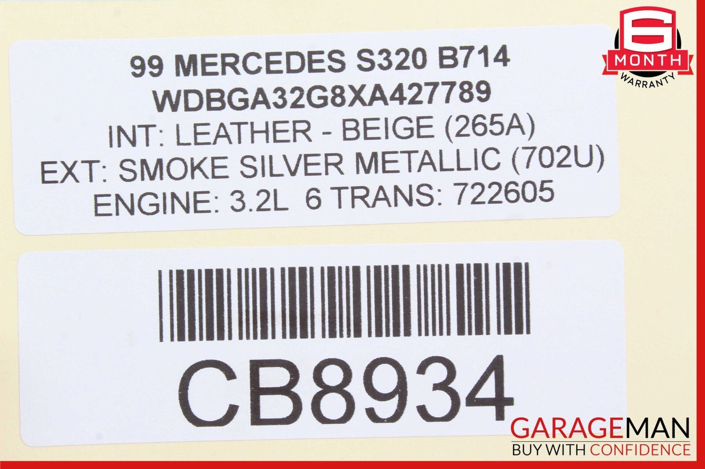 94-02 Mercedes W140 S500 S320 SL500 500SEC Anti Theft Key Alarm Control Module
