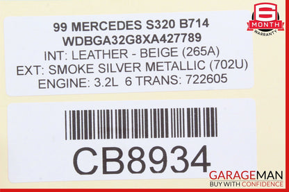 94-02 Mercedes W140 S500 S320 SL500 500SEC Anti Theft Key Alarm Control Module