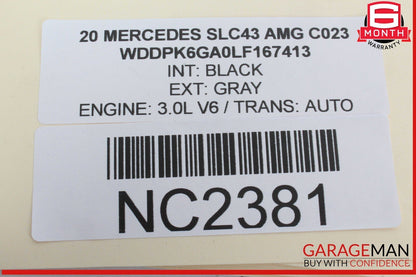 17-20 Mercedes R172 SLC43 AMG Overflow Expansion Tank Intercooler 0005840807 OEM