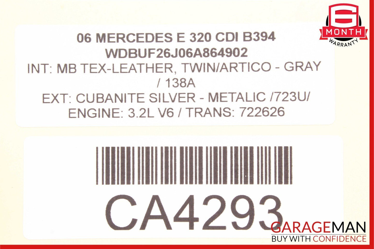 03-09 Mercedes W211 E320 E63 CLS550 Rear Door Keyless Go Control Module Unit OEM
