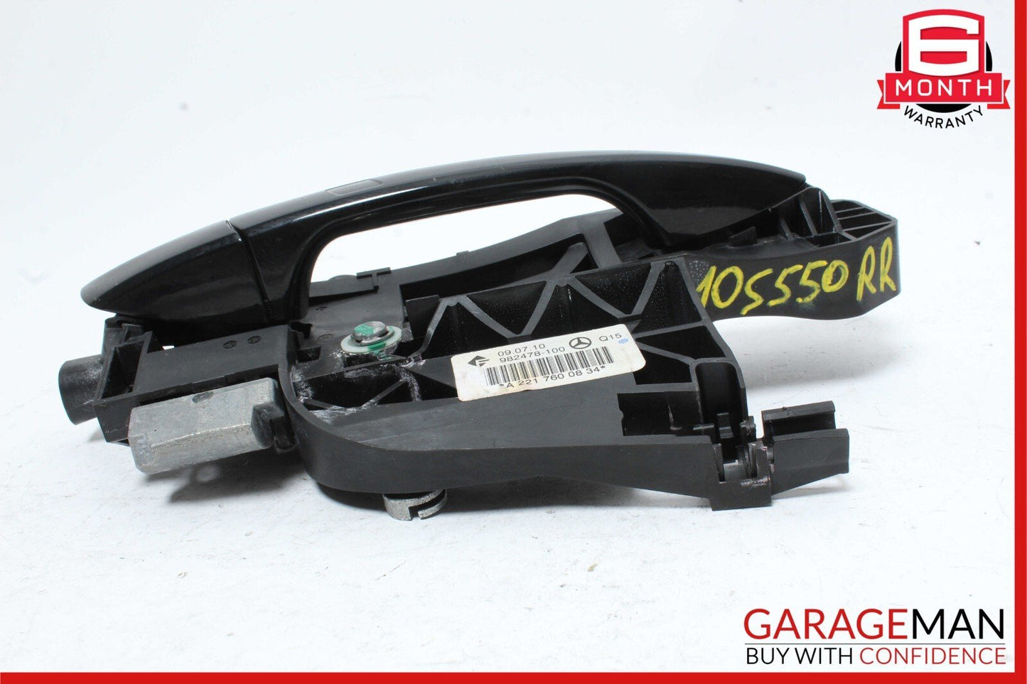 07-13 Mercedes W221 S550 Rear Right Side Exterior Door Handle Keyless Go Black