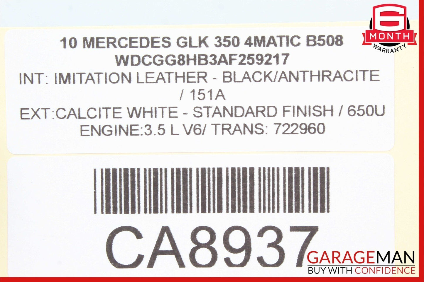 09-12 Mercedes X204 GLK350 C350 Rear Left Side Door Control Module Unit OEM