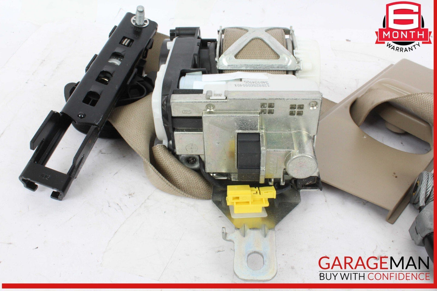 12-19 Mercedes X166 GL350 GLS550 Front Right Side Seat Belt Seatbelt Beige OEM