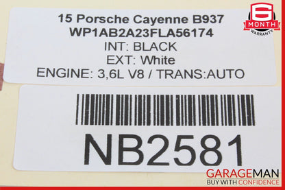 11-18 Porsche Cayenne 958 Rear Left Side Door Window Regulator Motor Unit OEM