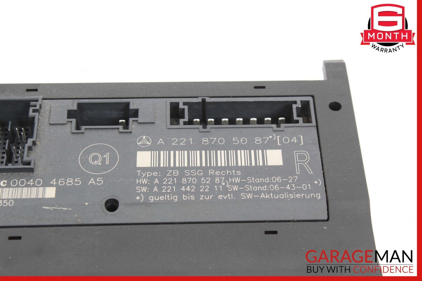 07-13 Mercedes W221 S550 S400 S350 Front Right Side Under Seat Control Unit OEM