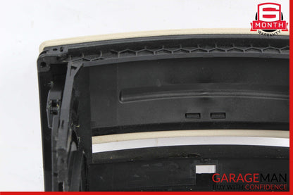 07-09 Mercedes W221 S550 S450 Center Console Dashboard CD Player Cover Beige OEM