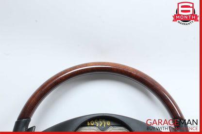 10-13 Mercedes W221 S550 S600 Steering Wheel w/ Paddle Shifters Black Wood OEM