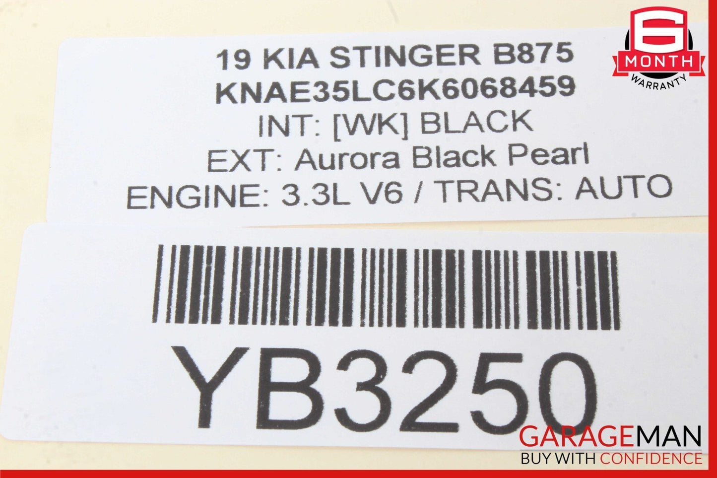 18-23 KIA STINGER REAR BUMPER LOWER RIGHT DRIVER SIDE GRILLE MOLDING OEM
