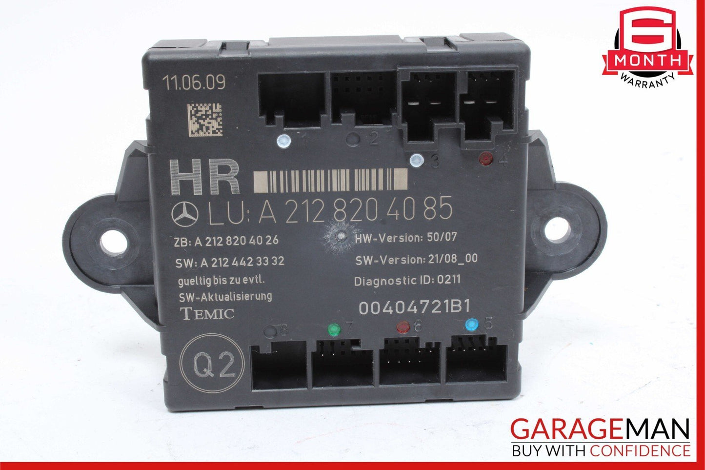 08-14 Mercedes W212 E350 C350 Rear Right Side Door Control Module OEM