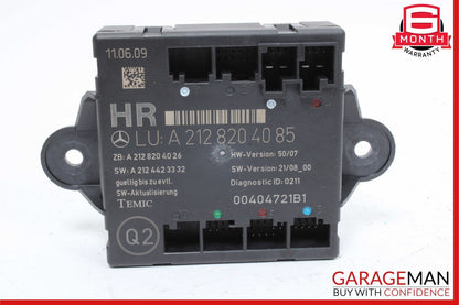 08-14 Mercedes W212 E350 C350 Rear Right Side Door Control Module OEM