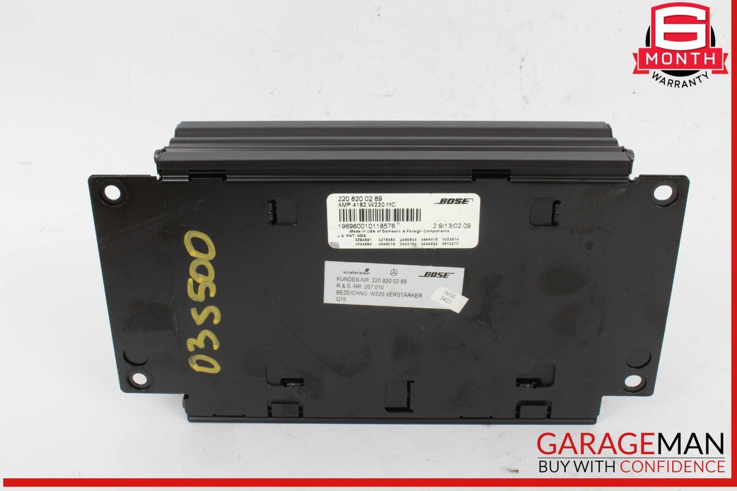 00-03 Mercedes W220 S500 S430 S55 AMG Radio Audio Amplifier Amp 2208200289 OEM