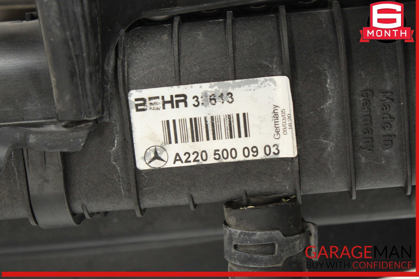 00-06 Mercedes W220 S500 CL500 Engine Cooling Radiator AC A/C Condenser Assy