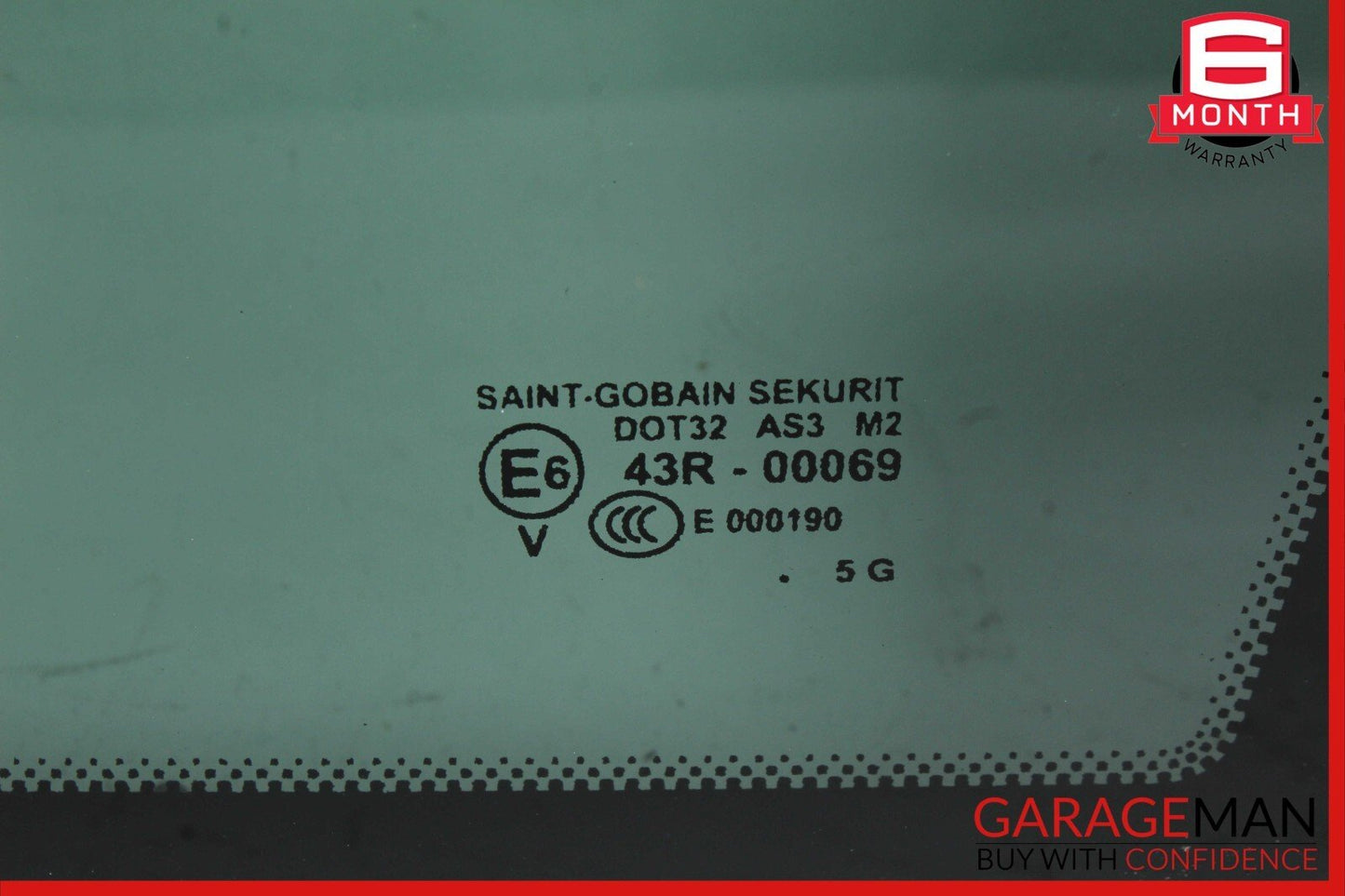 03-06 Porsche Cayenne 955 Rear Right Side Quarter Window Glass Panel White