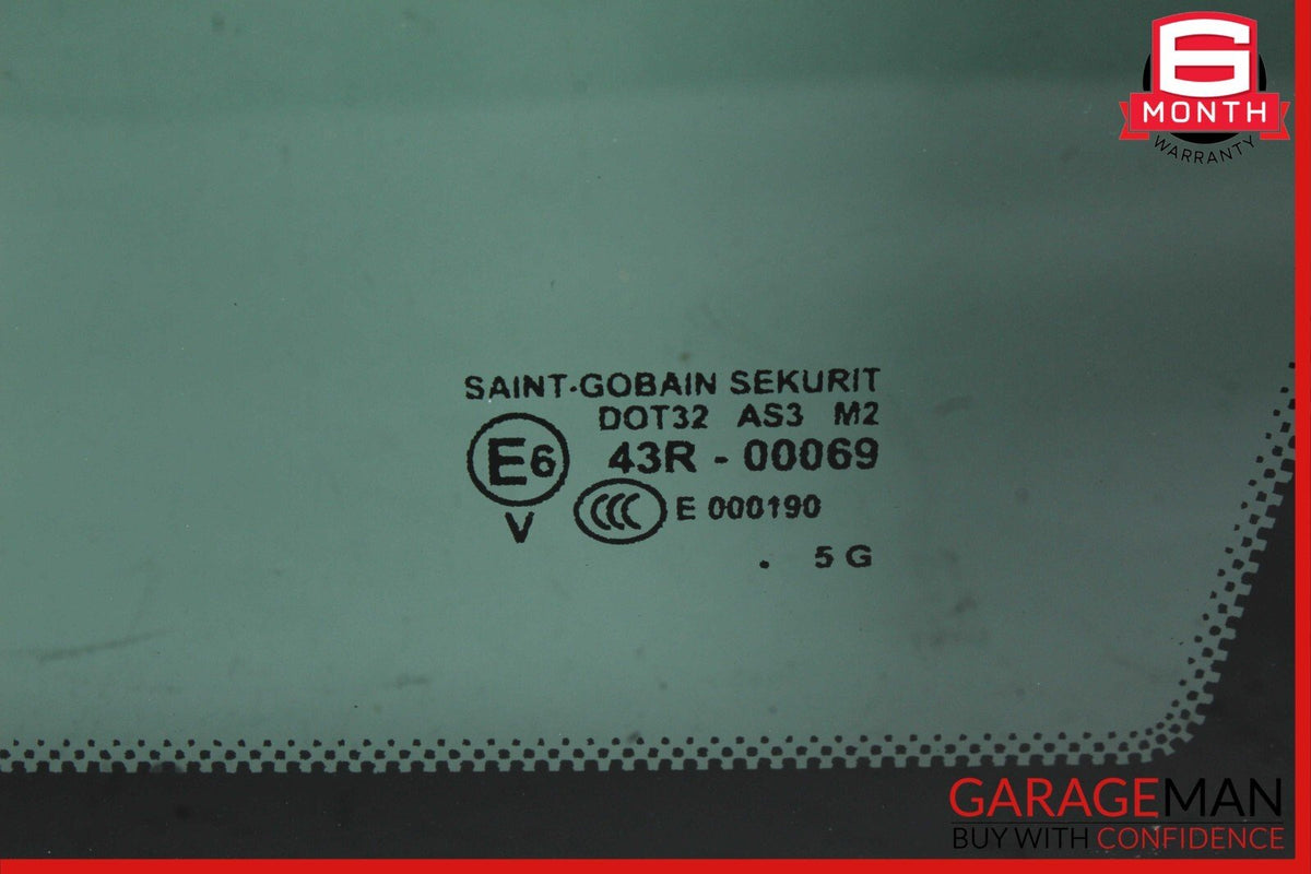 03-06 Porsche Cayenne 955 Rear Right Side Quarter Window Glass Panel White