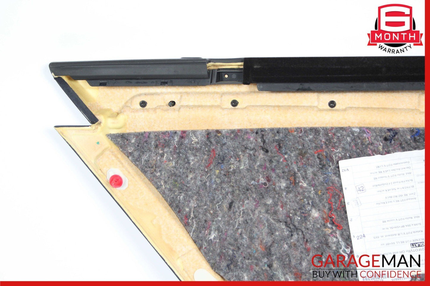 08-09 Mercedes W221 S63 AMG Rear Right Passenger Side Door Panel Black OEM