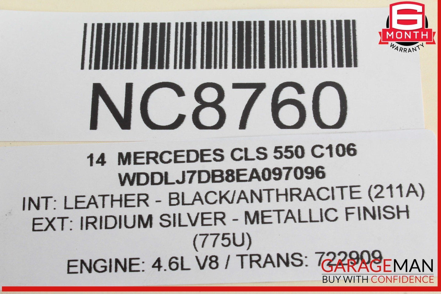 14-18 Mercedes W218 CLS550 E400 Power Brake Booster Master Cylinder w/ Reservoir