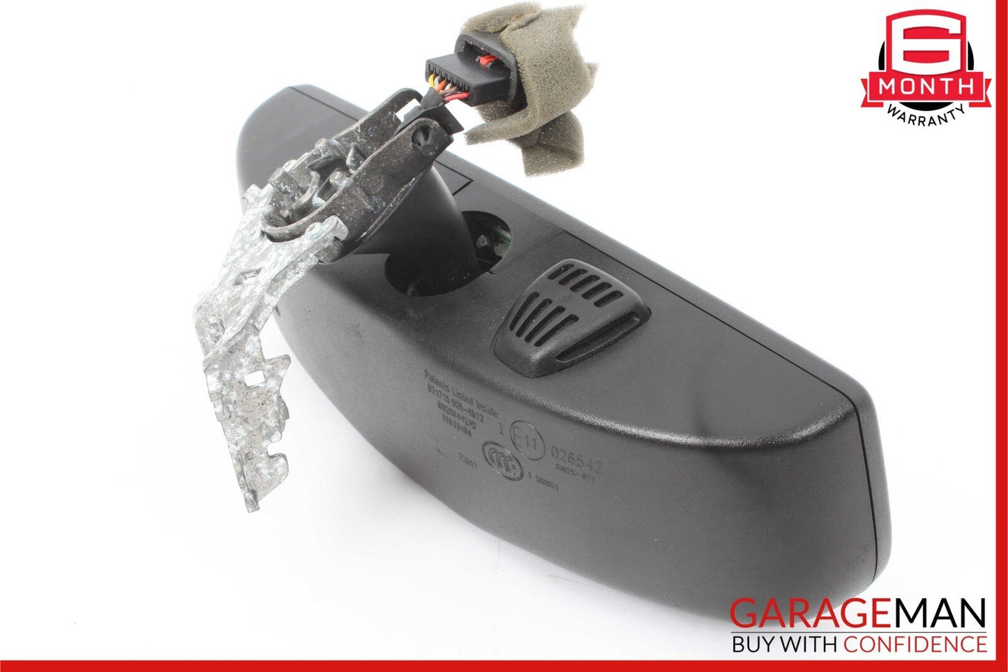 14-17 Maserati Ghibli Interior Top Upper Rear View Mirror Assembly Black OEM