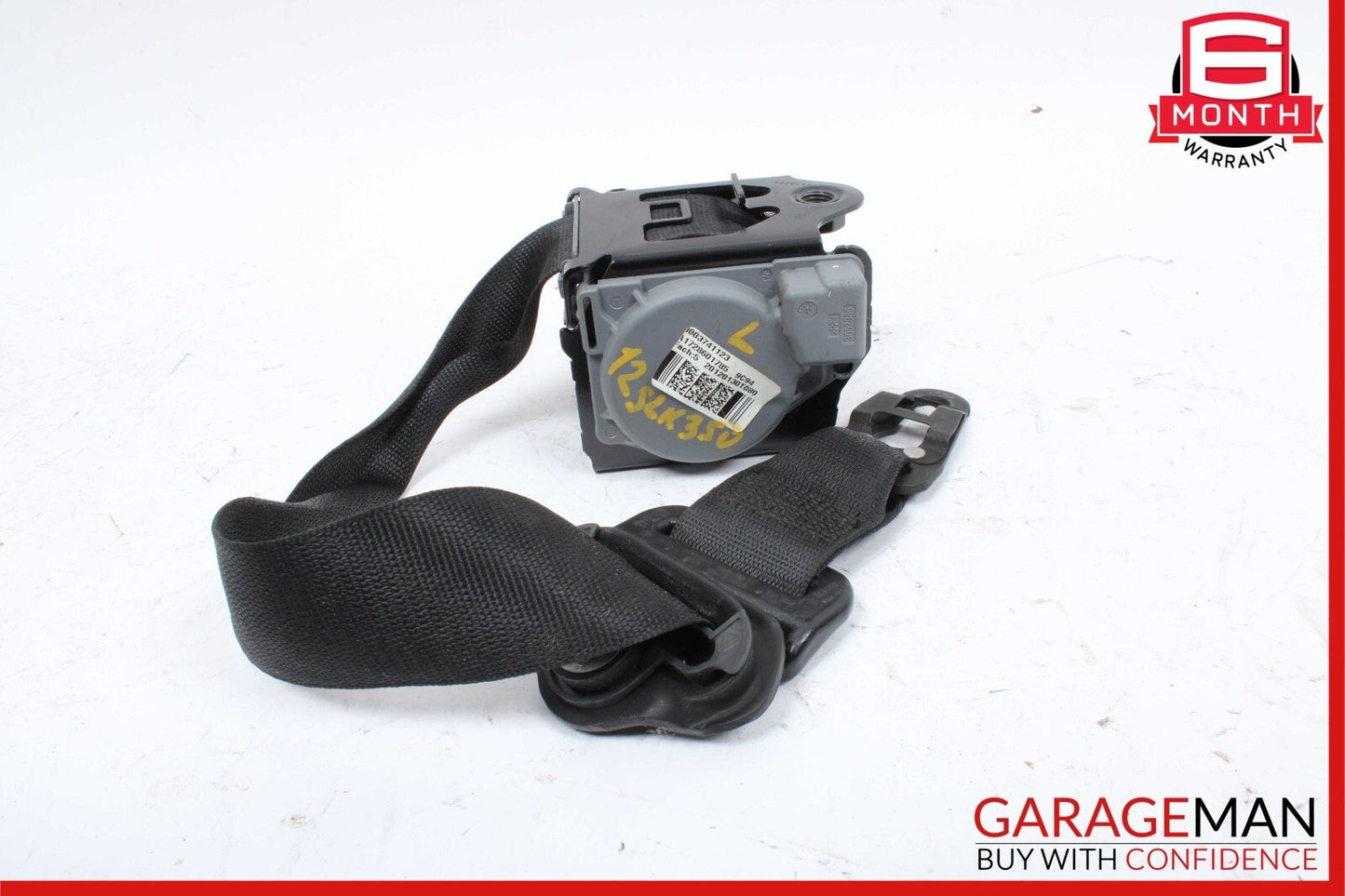 12-20 Mercedes R172 SLK350 Front Left Side Seat Belt Seatbelt Retractor Black