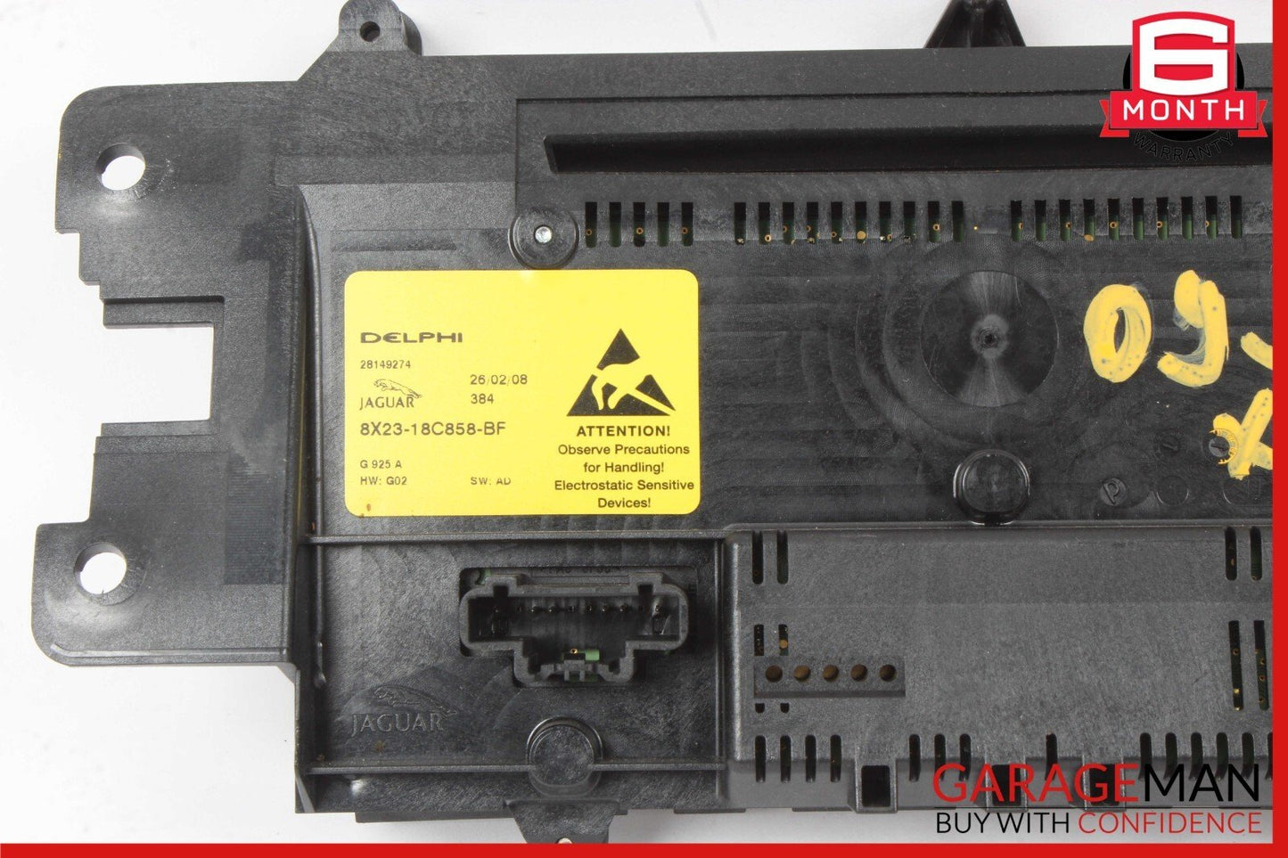 09-12 Jaguar XF AM FM Radio & Seat Heater Control Switch Panel OEM