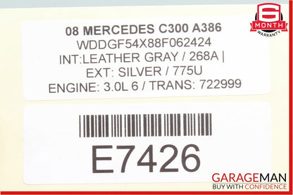 08-14 Mercedes W204 C300 C350 Front Left Side Door Control Module 2048701726 OEM