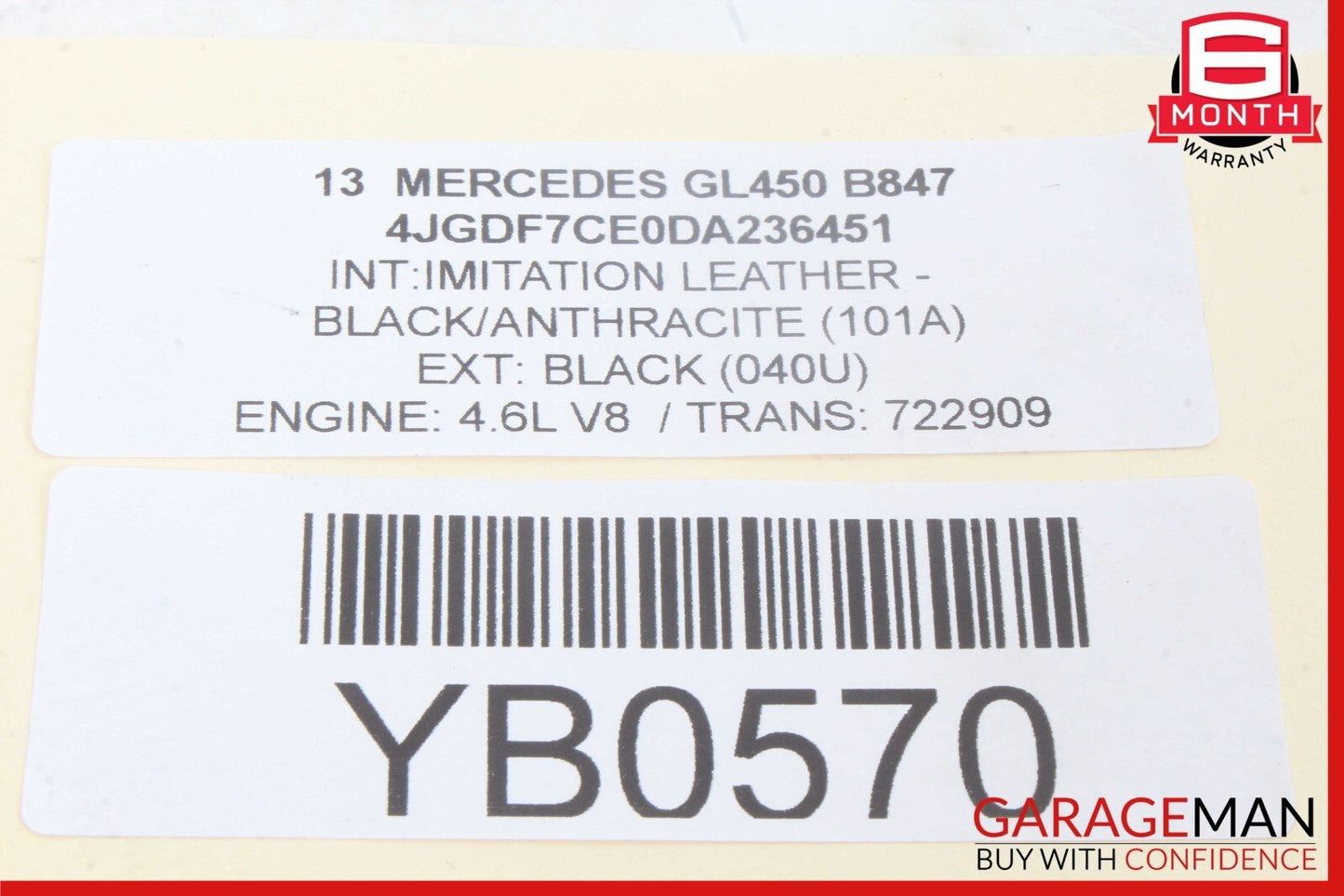 07-19 Mercedes X164 GL450 GL550 GL350 Rear 3rd Third Row Seat Motor OEM