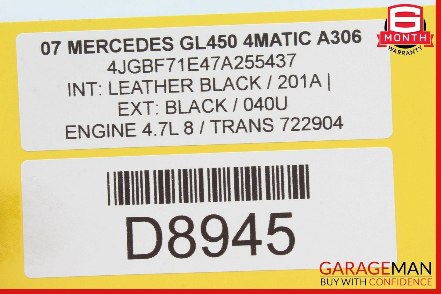 07-12 Mercedes X164 GL450 GL350 Rear Right And Left Seat Fold Control Switch OEM