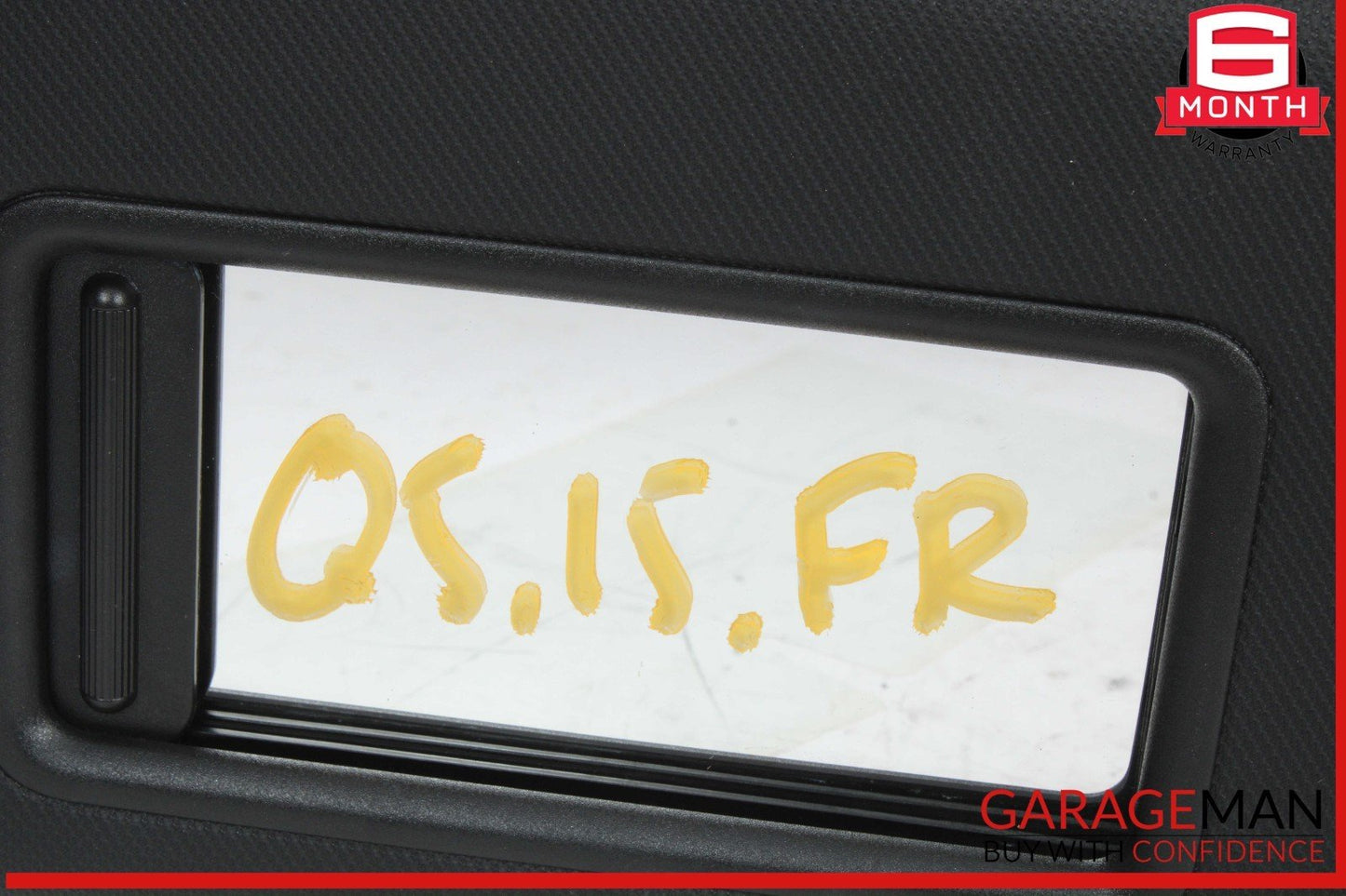 14-17 Audi Q5 SQ5 Front Right Side Sun Visor Sunvisor Black 8U0857552F OEM