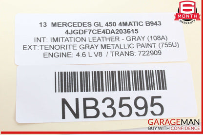 13-16 Mercedes X166 GL450 4MATIC DVD Video Player OEM