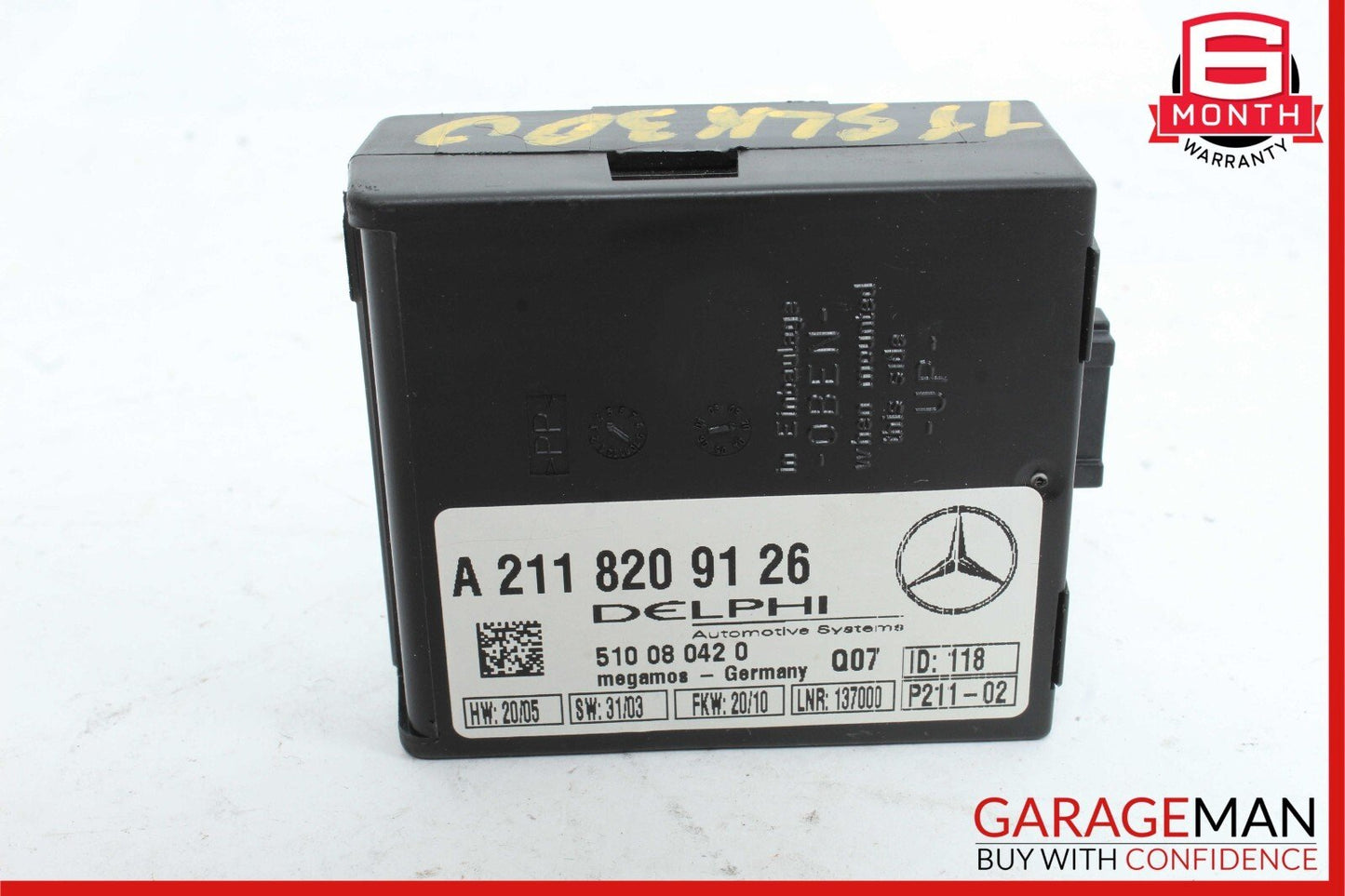00-11 Mercedes SLK300 CLK500 CL500 S430 E320 Anti Theft Alarm Module Unit OEM