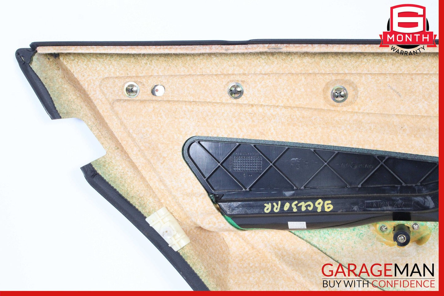 98-00 Mercedes W202 C230 Rear Right Side Interior Door Panel Black OEM