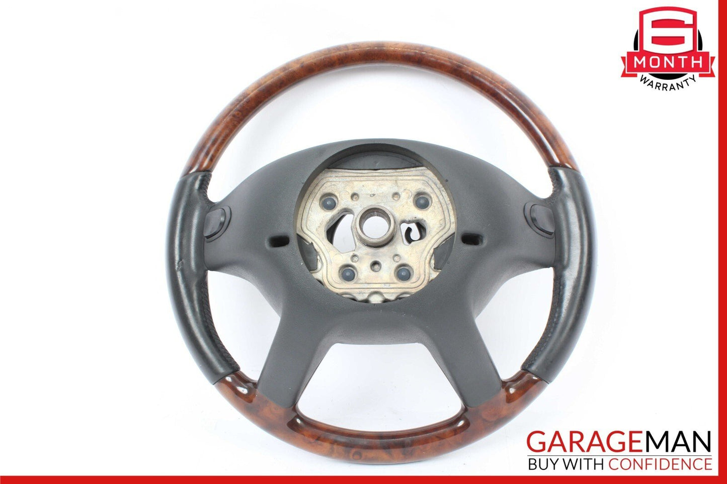 07-10 Mercedes W216 CL550 S550 4 Spoke Steering Wheel With Paddle Shifters Wood