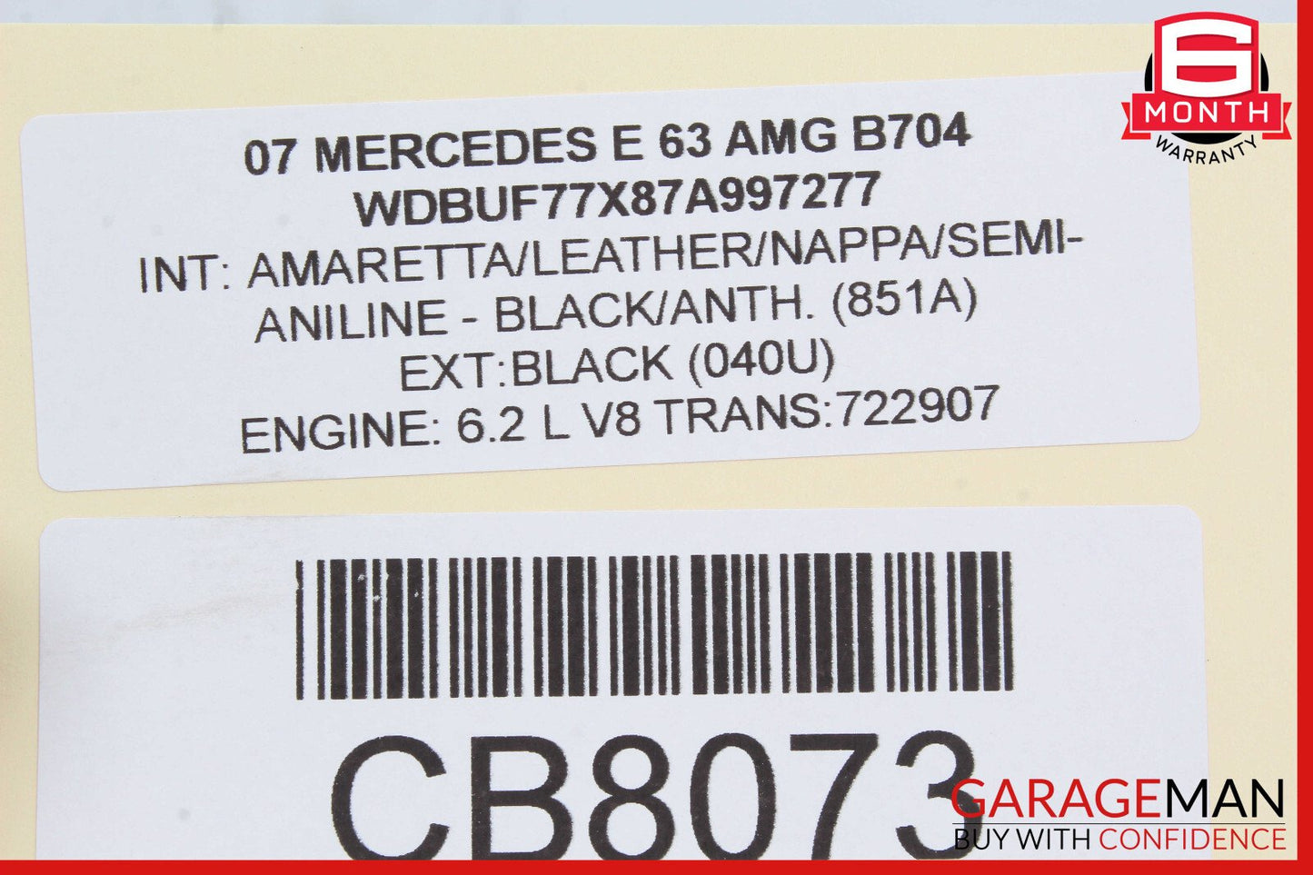 03-12 Mercedes W211 E63 GL450 Under Seat Control Module Front Right Side OEM