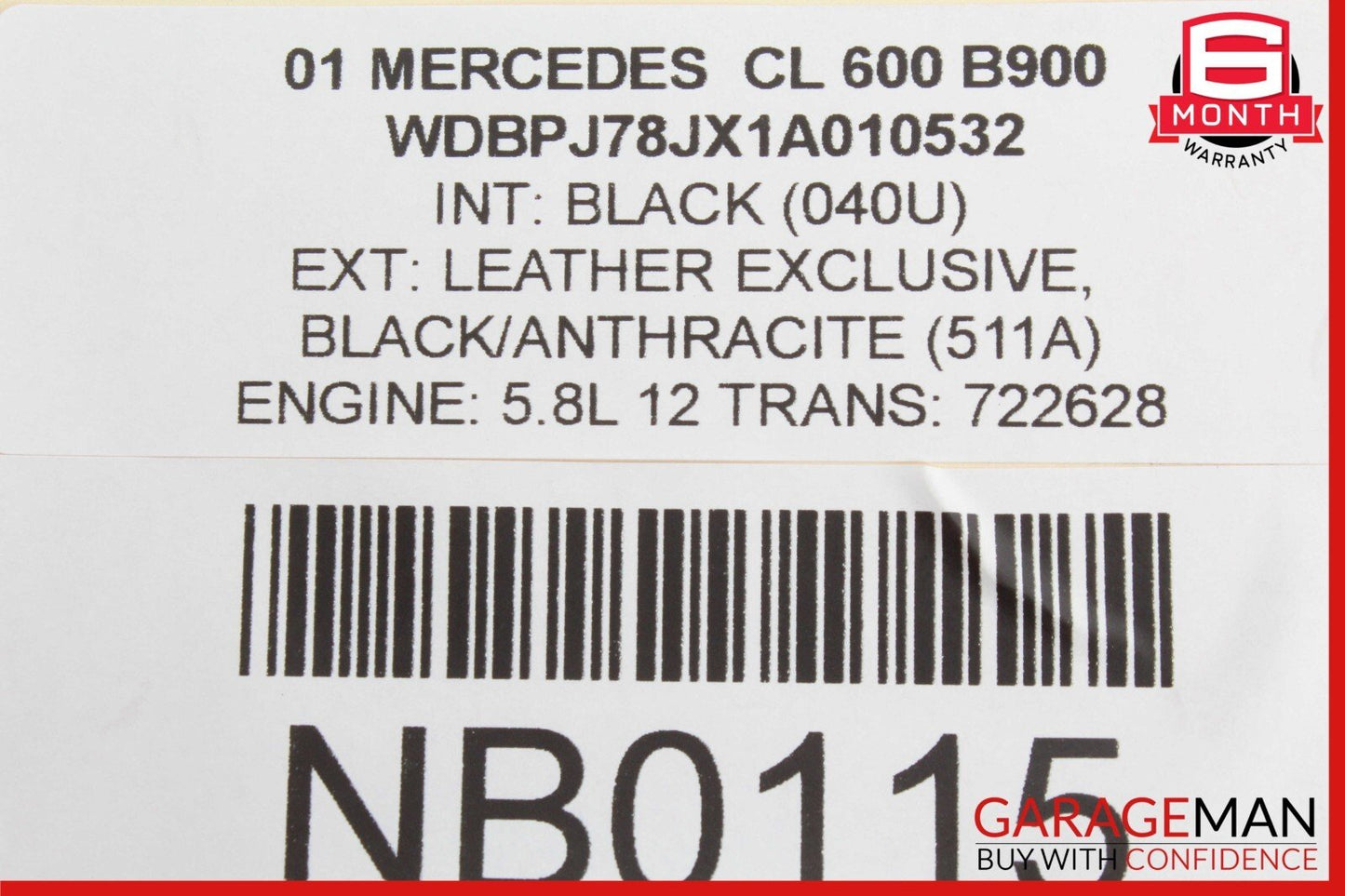 00-06 Mercedes W215 CL600 Rear Side Suspension Lower Control Arm OEM