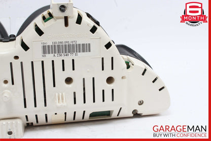 03-08 Mercedes R230 SL500 SL550 SL600 Instrument Cluster Speedometer Gauge OEM