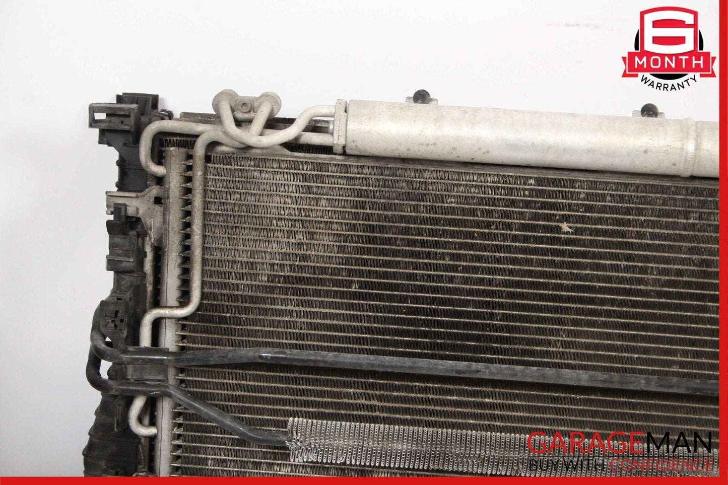 04-11 Mercedes W211 E320 Radiator AC A/C Condenser Transmission Cooling Assy