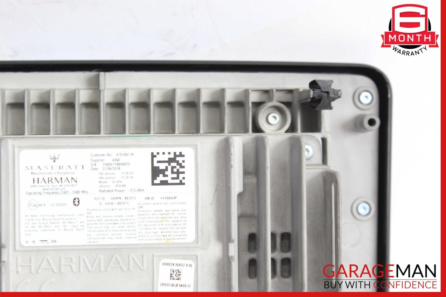 17-20 Maserati Ghibli M157 Dash Information Display Touch Screen 670106778 OEM